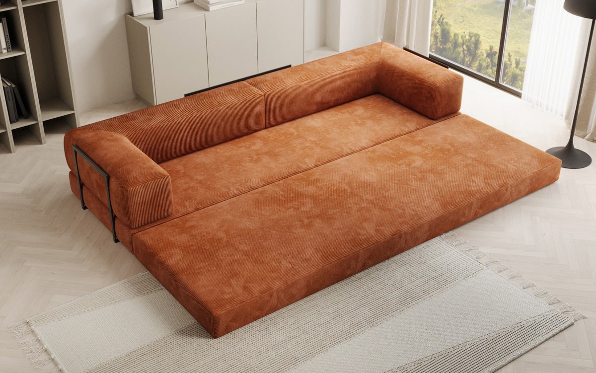 Designer Sofa Lazy 3-zits XXL in Corduroy
