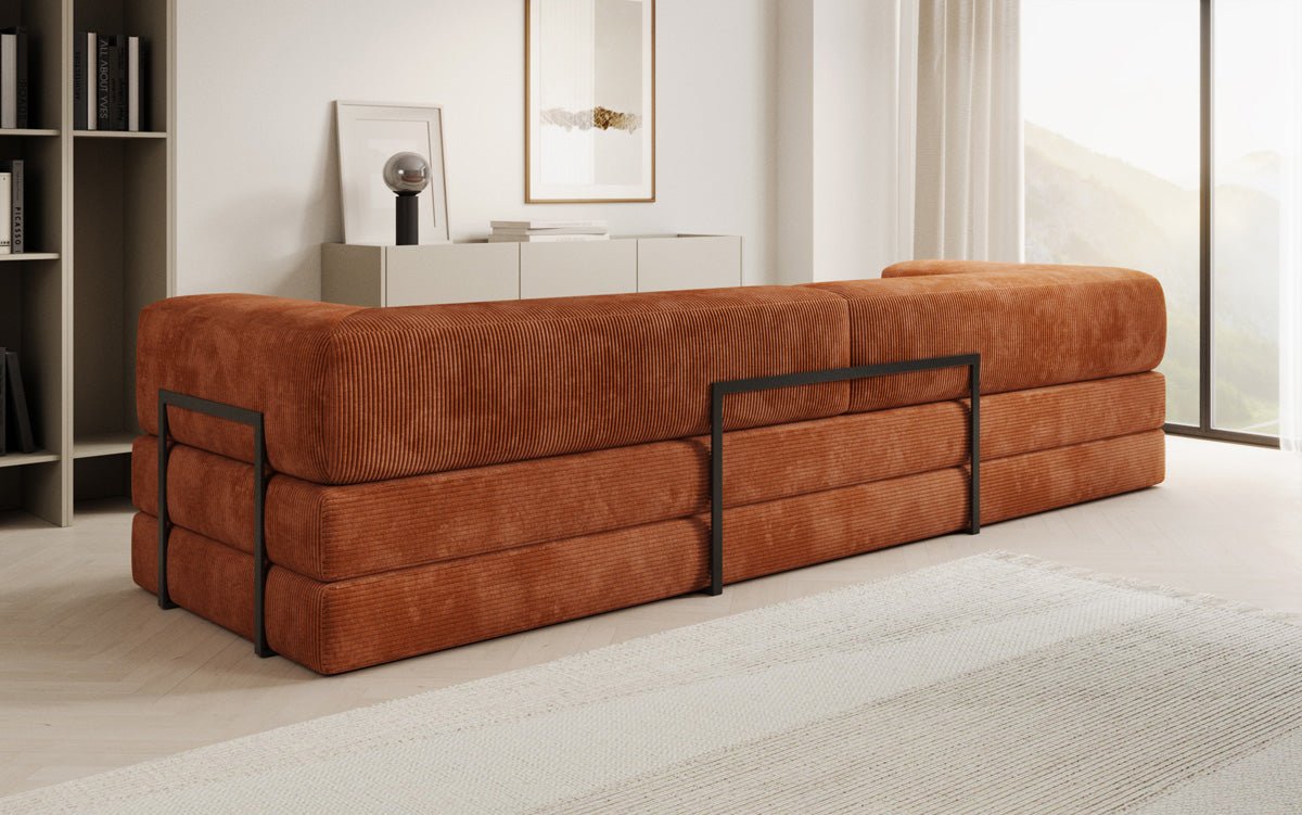 Designer Sofa Lazy 3-zits XXL in Corduroy