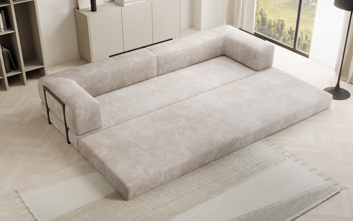 Designer Sofa Lazy 3-zits XXL in Corduroy