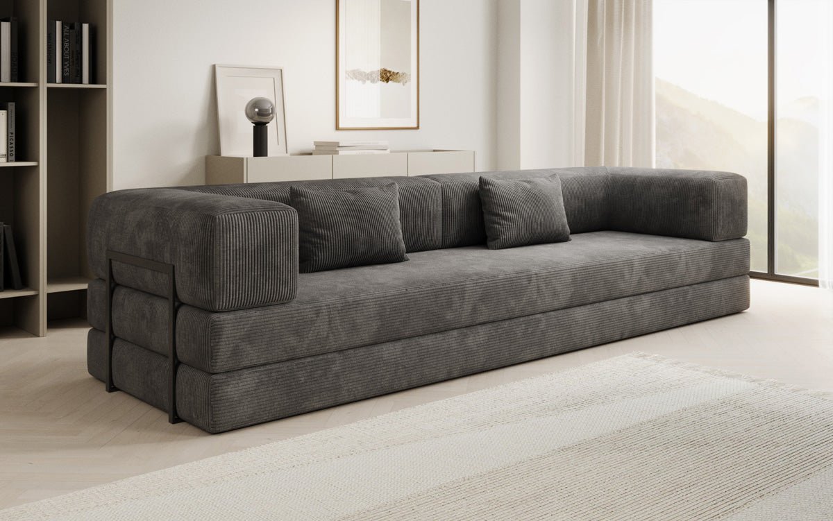 Designer Sofa Lazy 3-zits XXL in Corduroy