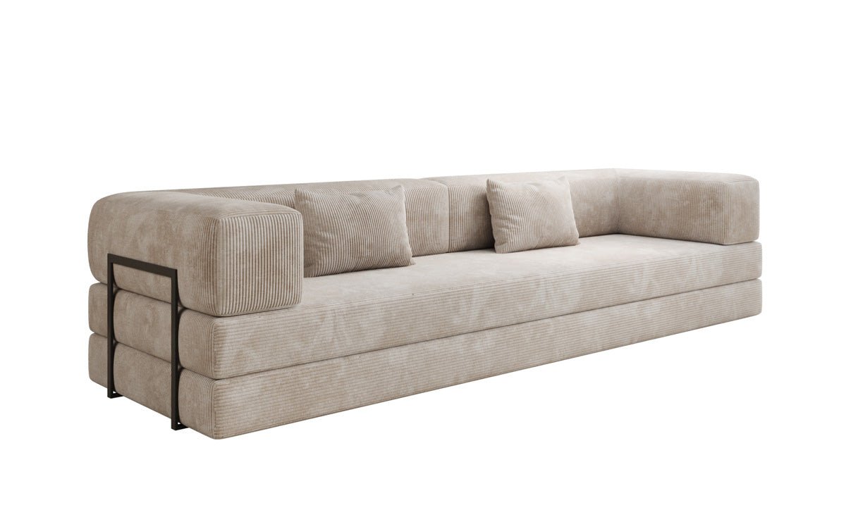 Designer Sofa Lazy 3-zits XXL in Corduroy