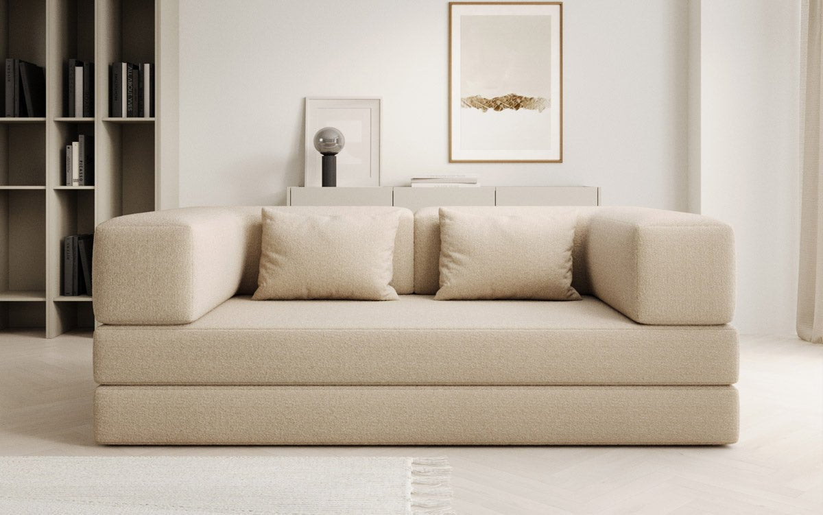 Canapé design Lazy 3 places en Bouclé