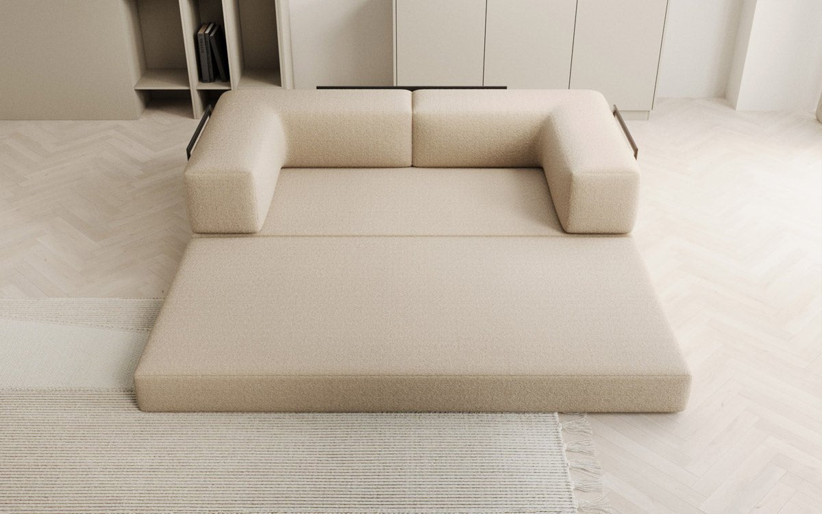 Canapé design Lazy 3 places en Bouclé