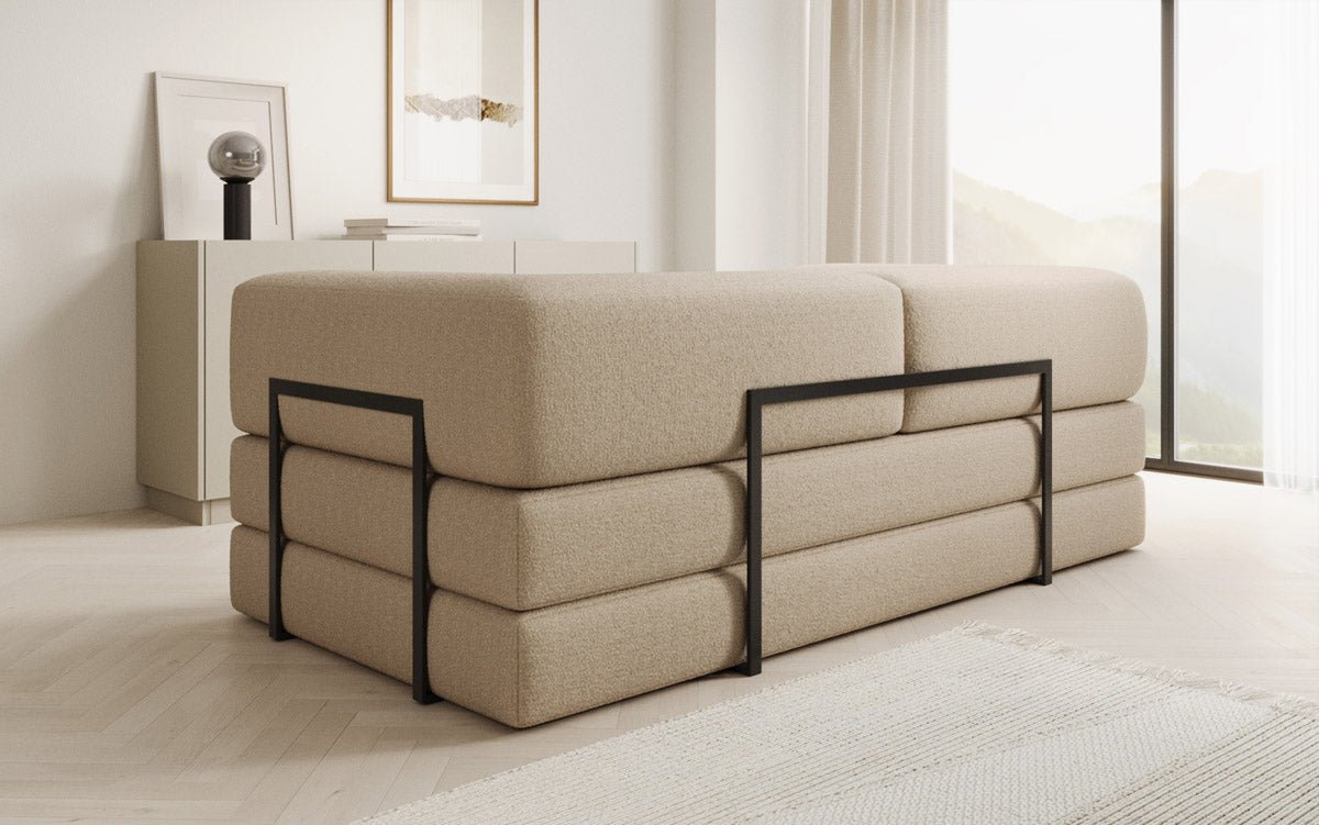 Canapé design Lazy 3 places en Bouclé