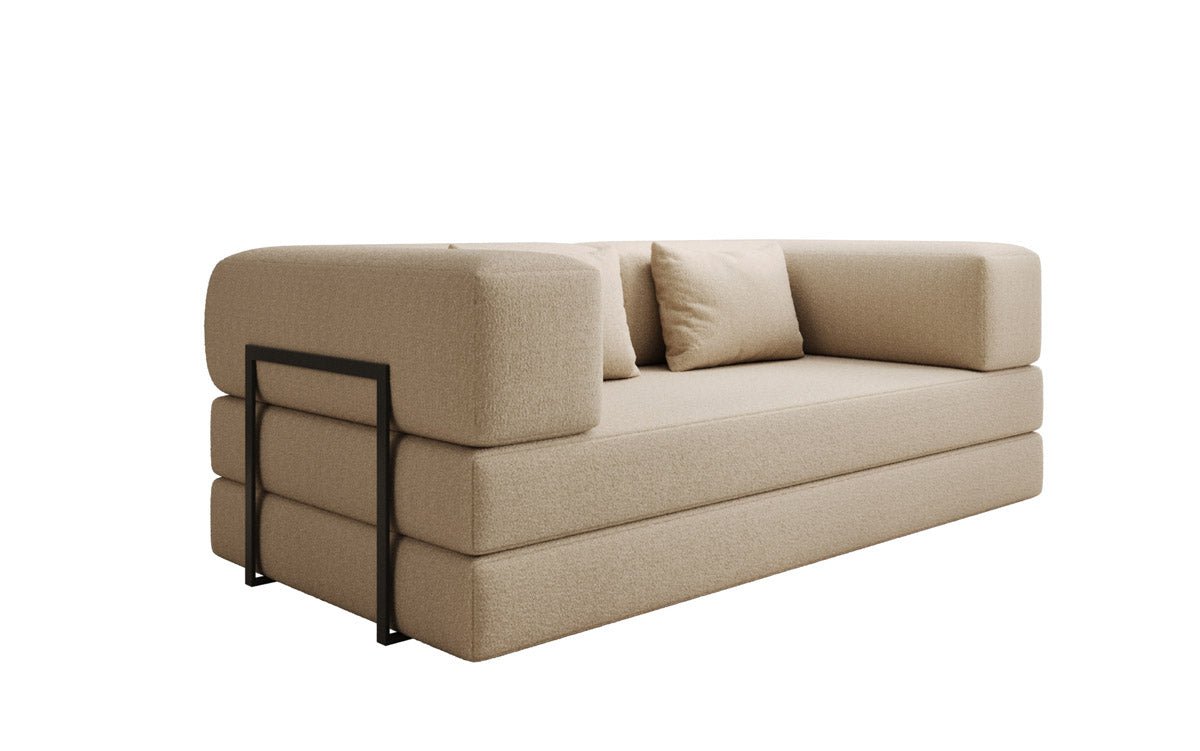 Canapé design Lazy 3 places en Bouclé