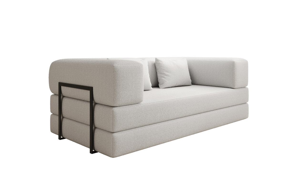 Canapé design Lazy 3 places en Bouclé