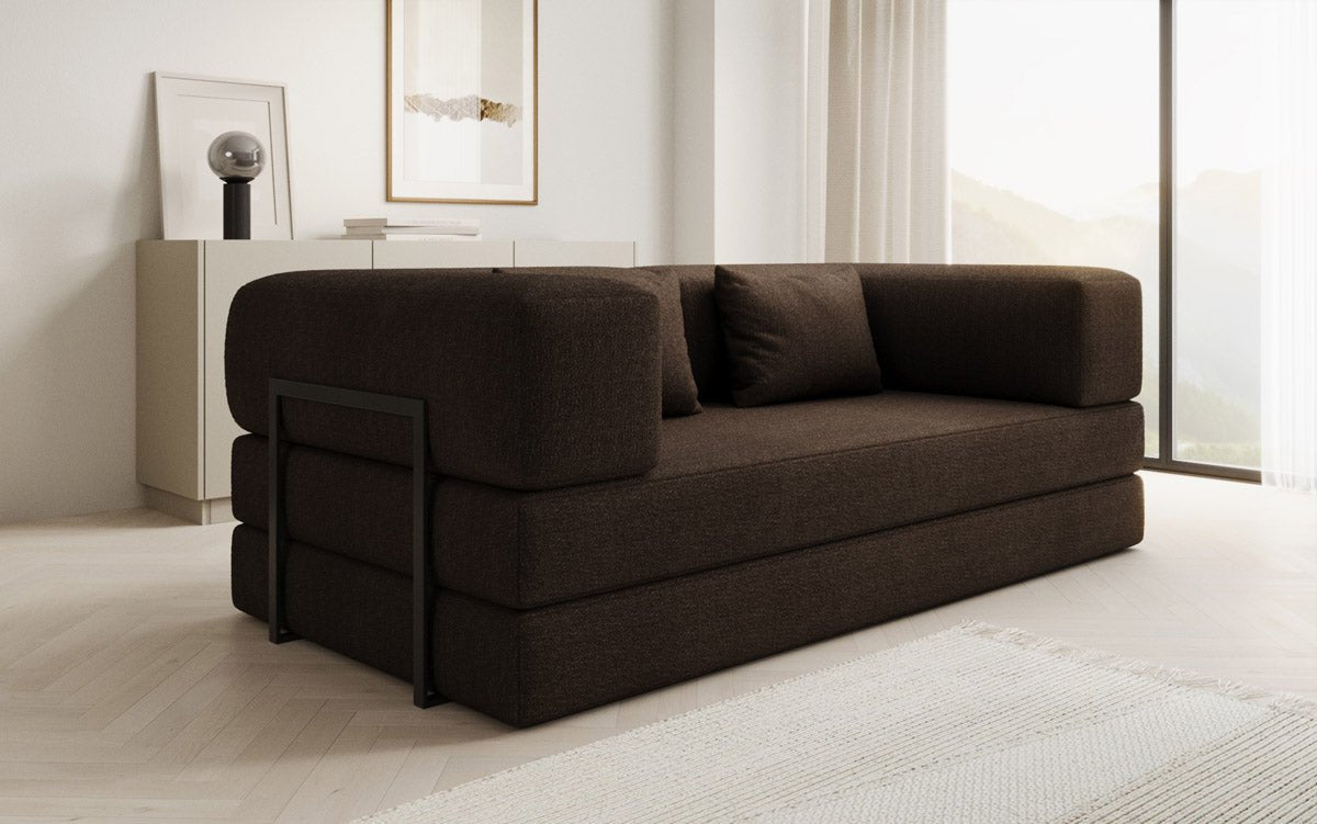 Canapé design Lazy 3 places en Bouclé