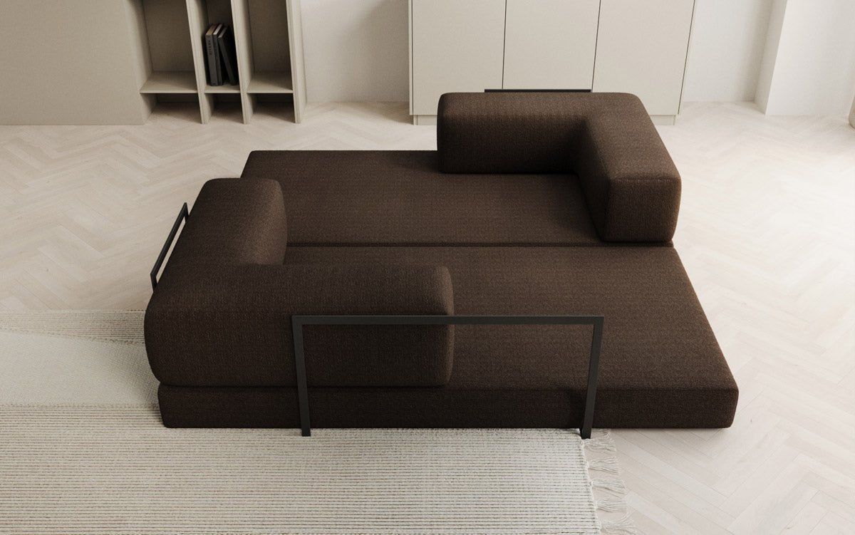 Canapé design Lazy 3 places en Bouclé