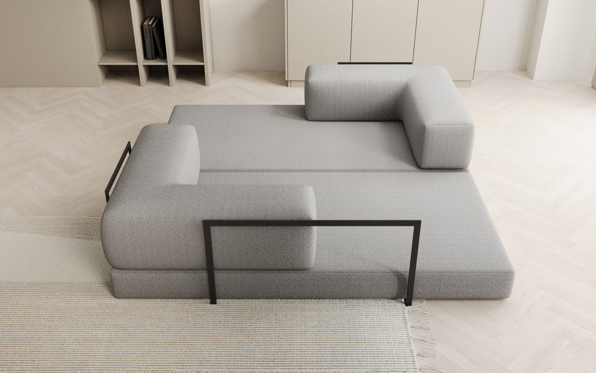 Canapé design Lazy 3 places en Bouclé