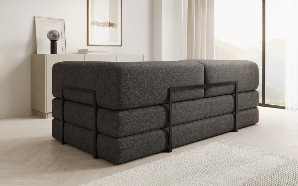 Canapé design Lazy 3 places en Bouclé