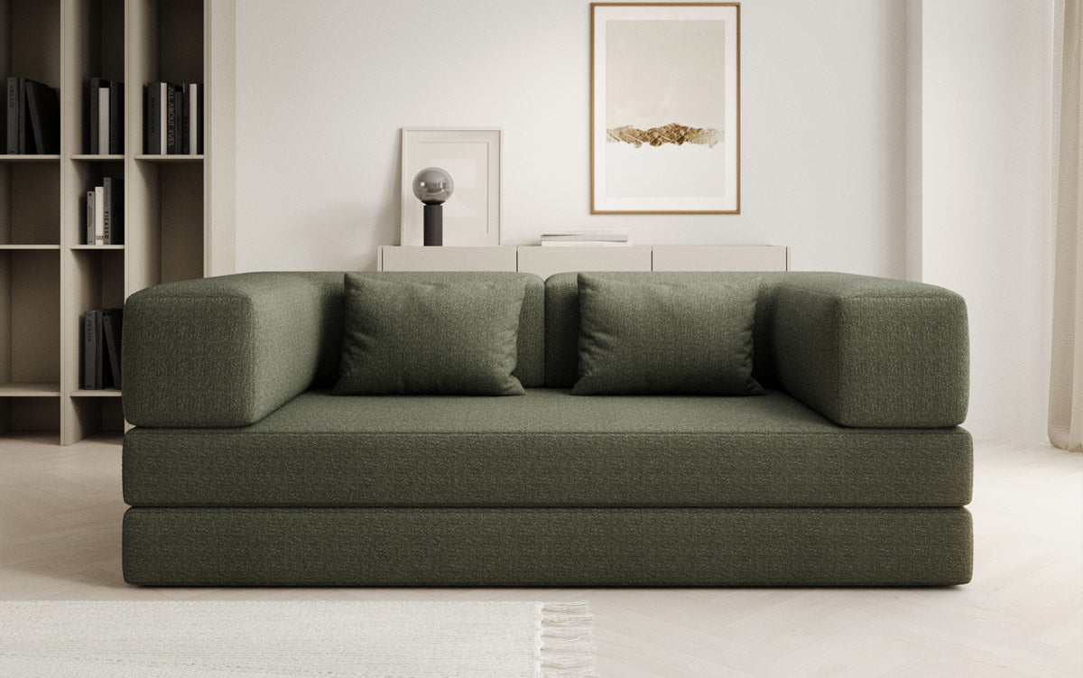Canapé design Lazy 3 places en Bouclé