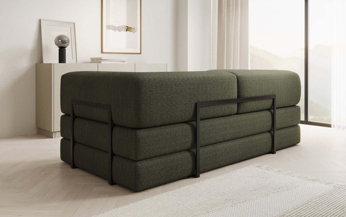 Canapé design Lazy 3 places en Bouclé