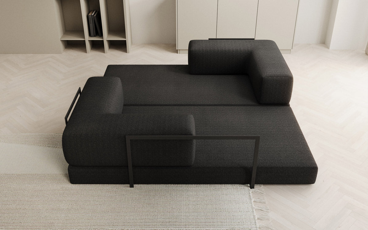 Canapé design Lazy 3 places en Bouclé