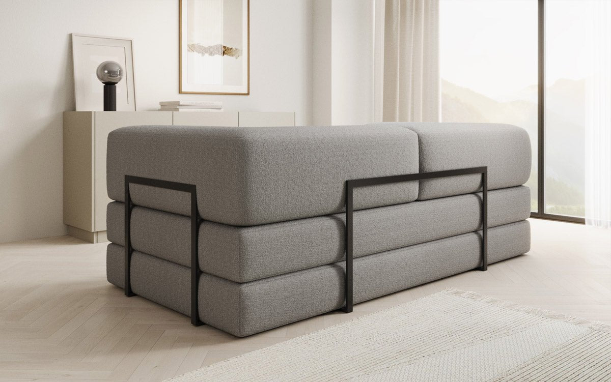 Canapé design Lazy 3 places en Bouclé