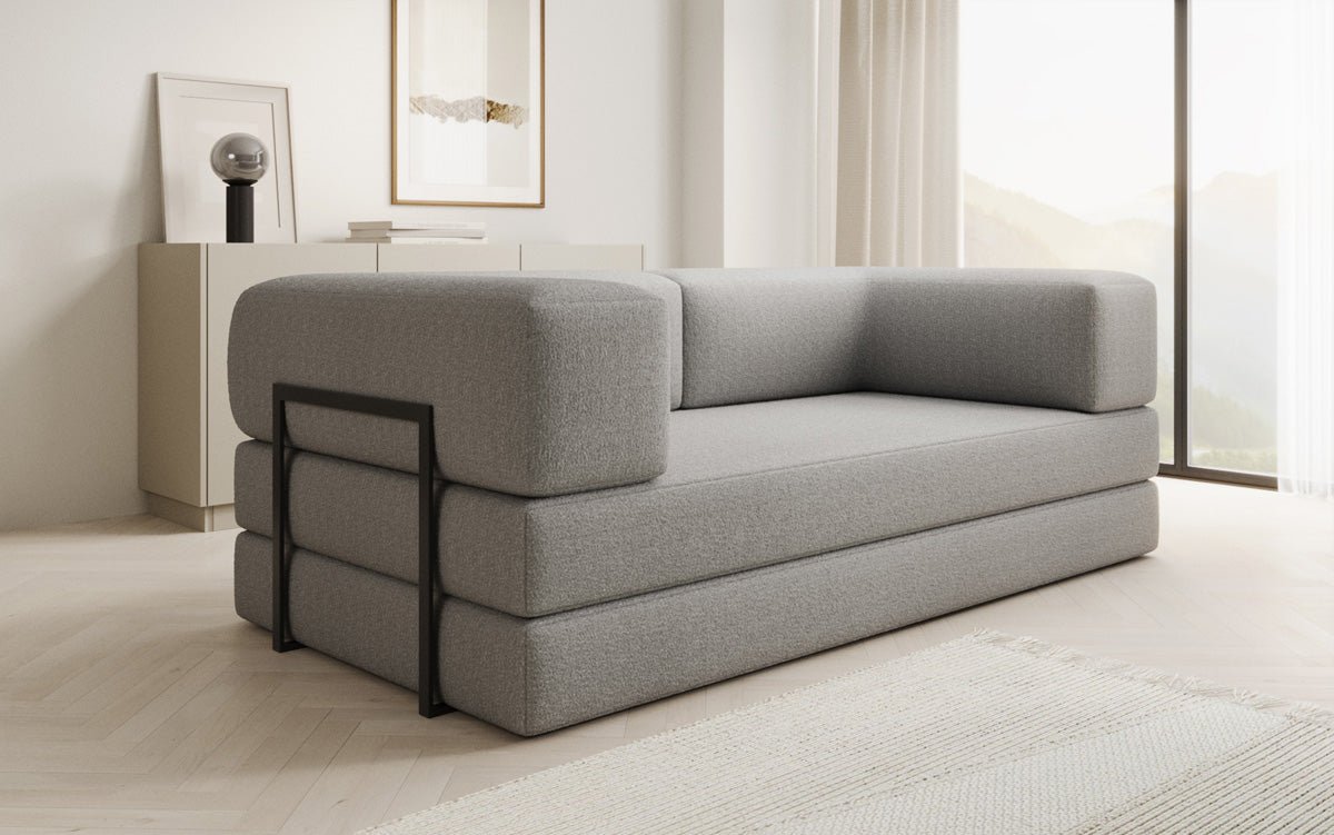 Canapé design Lazy 3 places en Bouclé