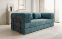 Designer Sofa Lazy 3 Sitzer in Cord