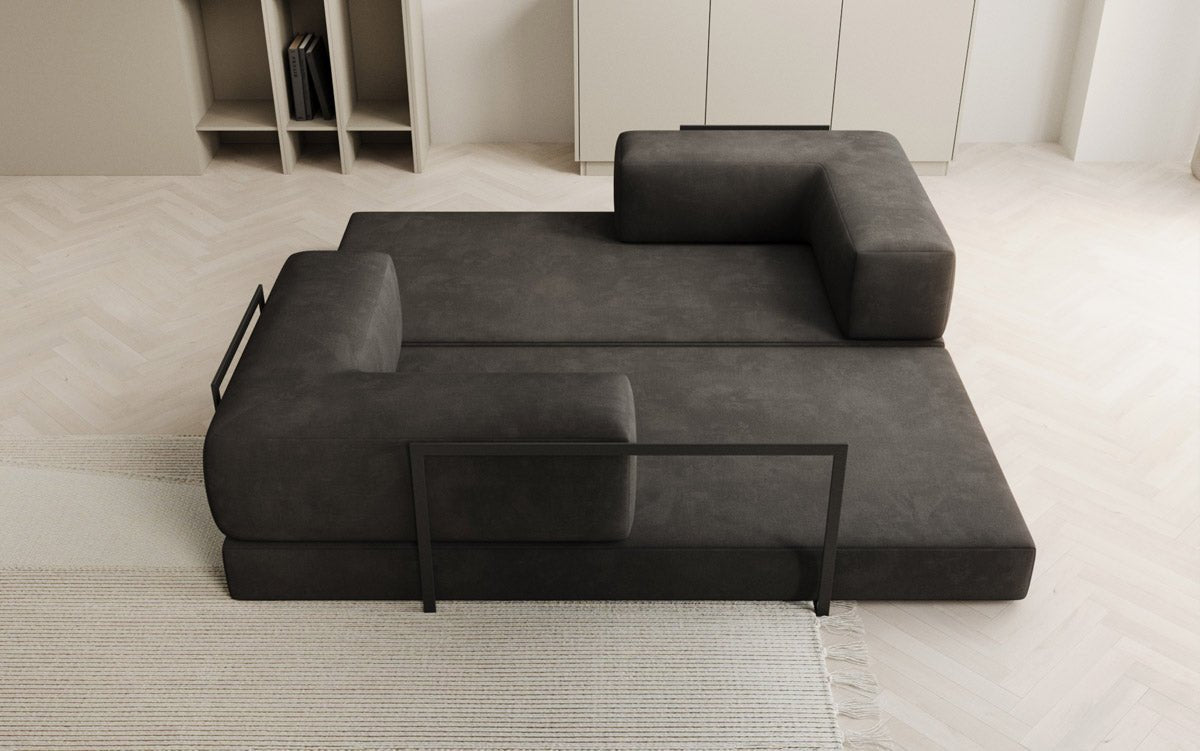 Designer Sofa Lazy 3-zits in fluweel