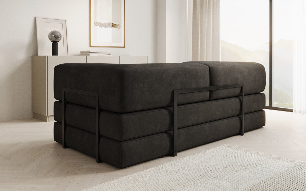 Designer Sofa Lazy 3-zits in fluweel