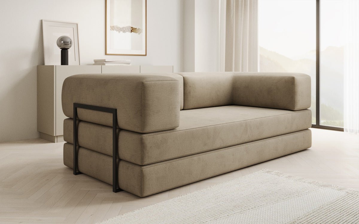 Designer Sofa Lazy 3-zits in fluweel