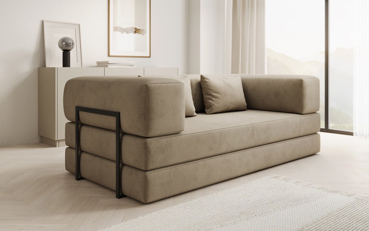 Designer Sofa Lazy 3-zits in fluweel