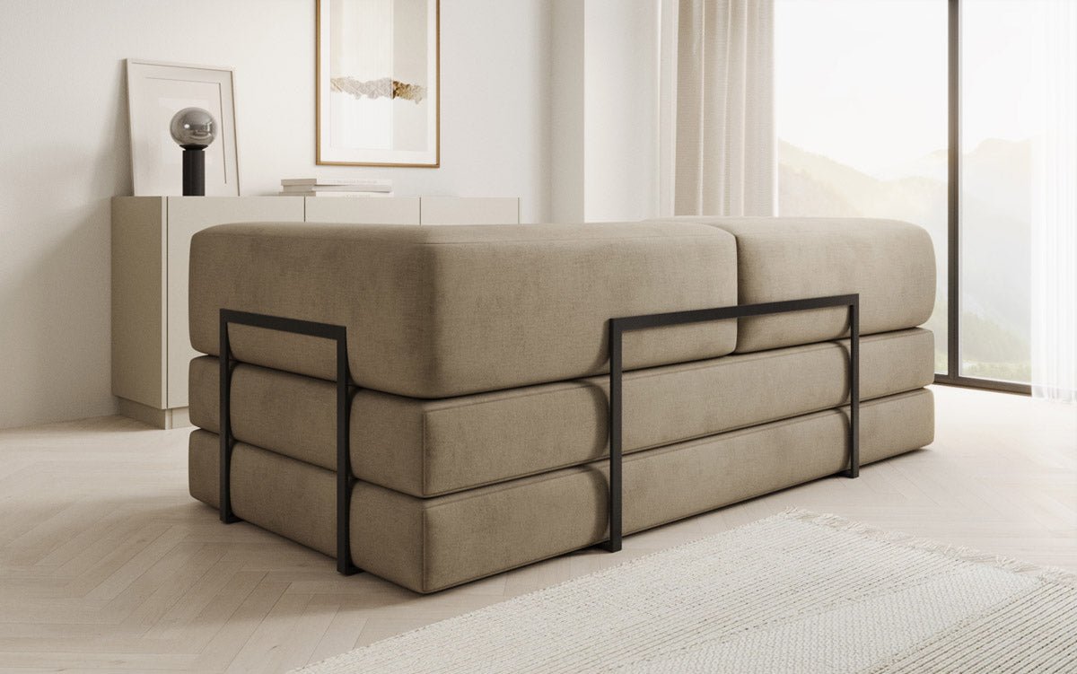 Designer Sofa Lazy 3-zits in fluweel