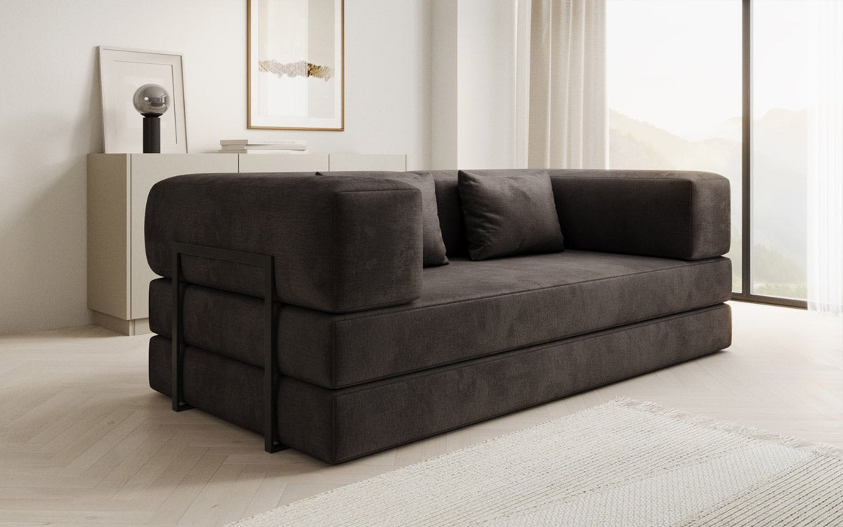 Designer Sofa Lazy 3-zits in fluweel