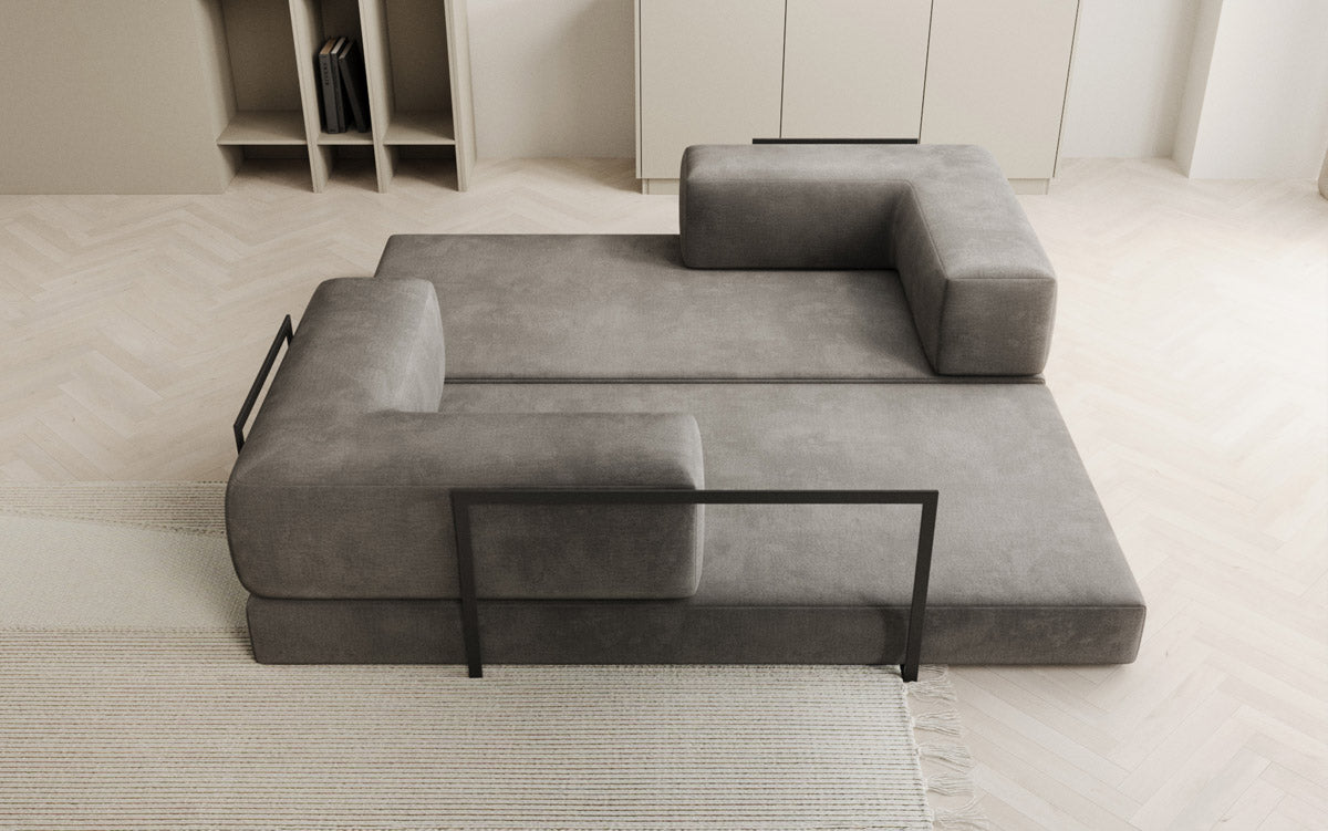 Designer Sofa Lazy 3-zits in fluweel