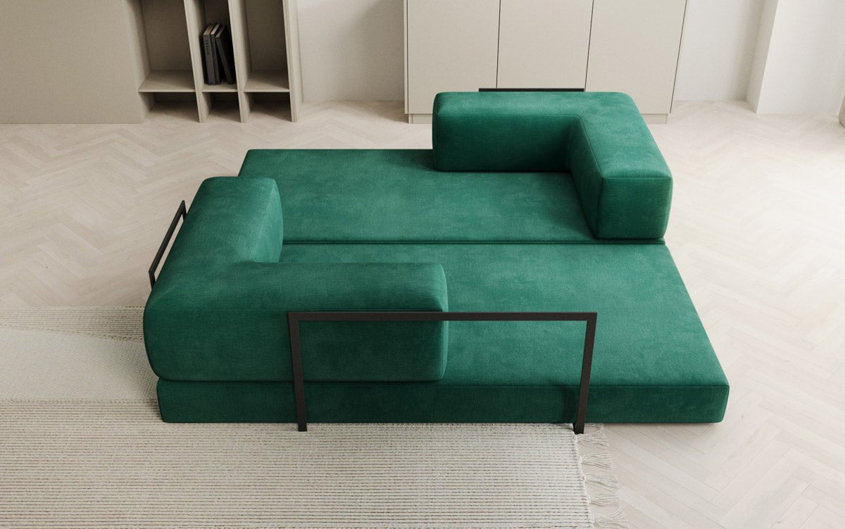 Designer Sofa Lazy 3-zits in fluweel