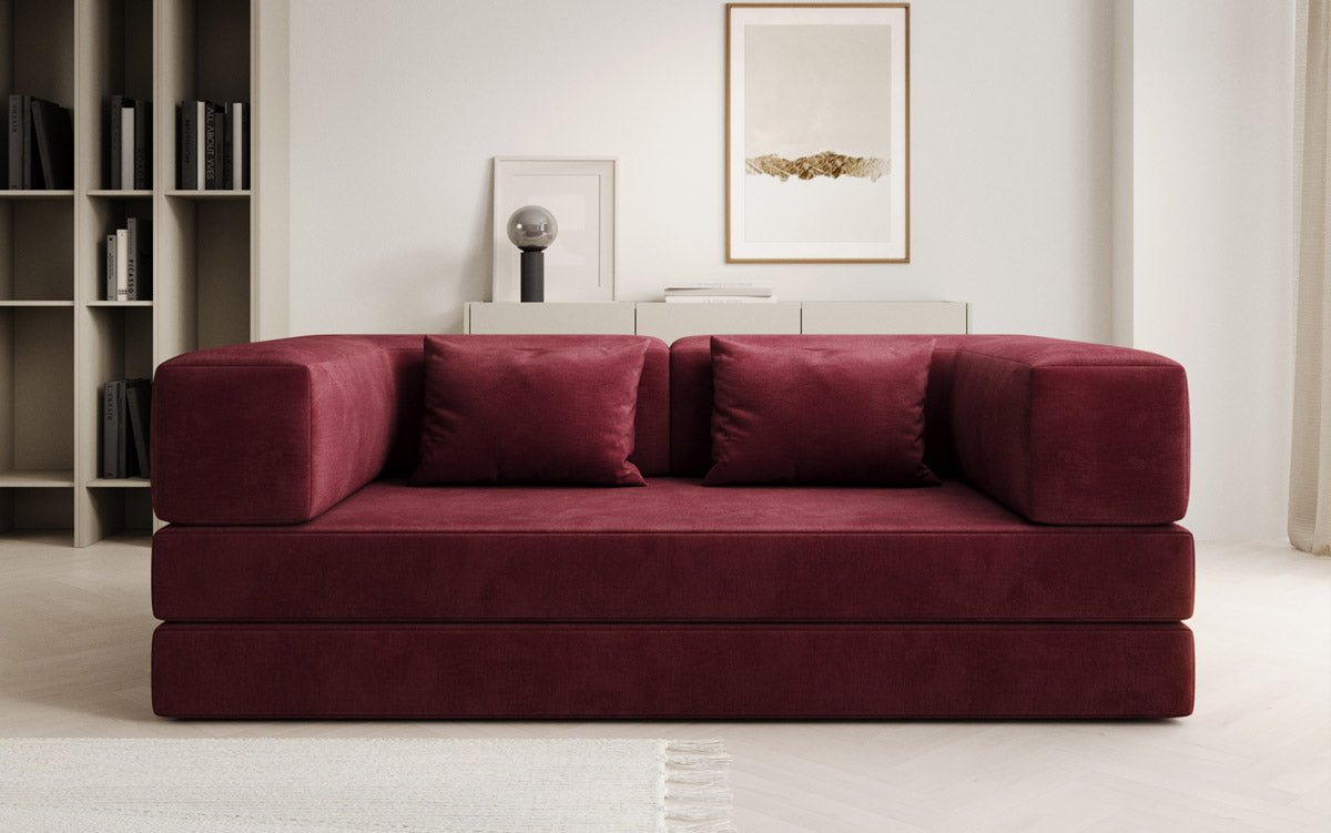 Designer Sofa Lazy 3-zits in fluweel