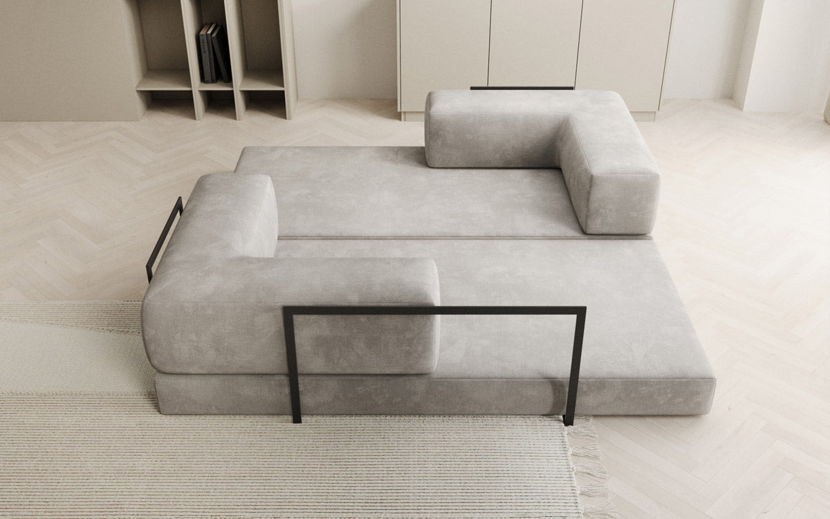 Designer Sofa Lazy 3-zits in fluweel