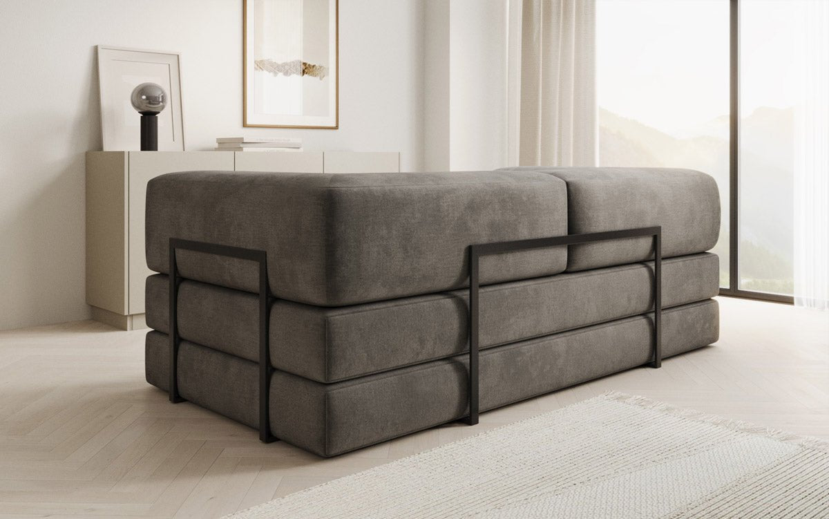 Designer Sofa Lazy 3-zits in fluweel