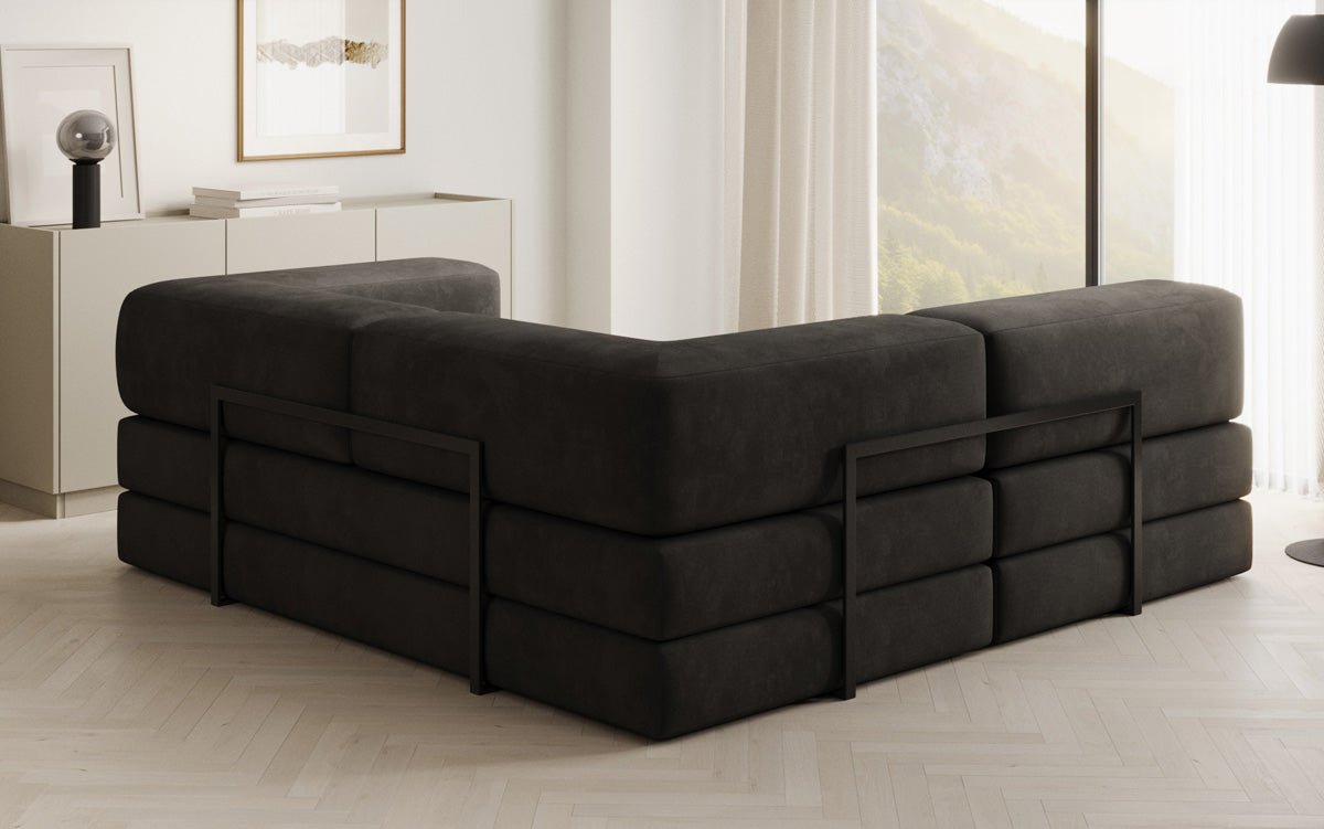 Designer Sofa Lazy L Mini in Samt