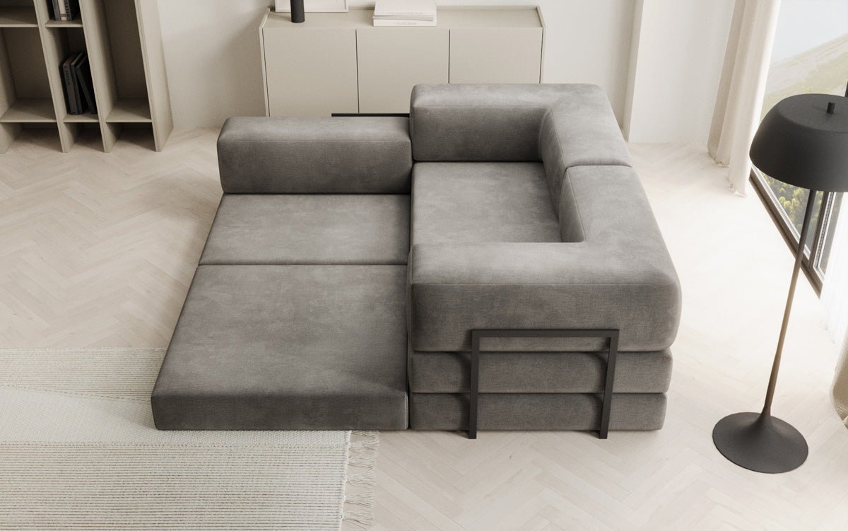 Designer Sofa Lazy L Mini in Samt