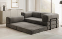 Designer Sofa Lazy L Mini in Samt