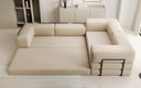 Designer Sofa Lazy L geschlossen in Bouclé