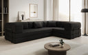 Designer Sofa Lazy L geschlossen in Bouclé