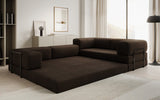 Designer Sofa Lazy L geschlossen in Bouclé