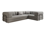 Designer Sofa Lazy L geschlossen in Bouclé