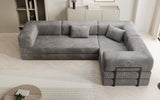Designer Sofa Lazy L geschlossen in Cord