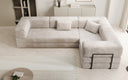 Designer Sofa Lazy L geschlossen in Cord