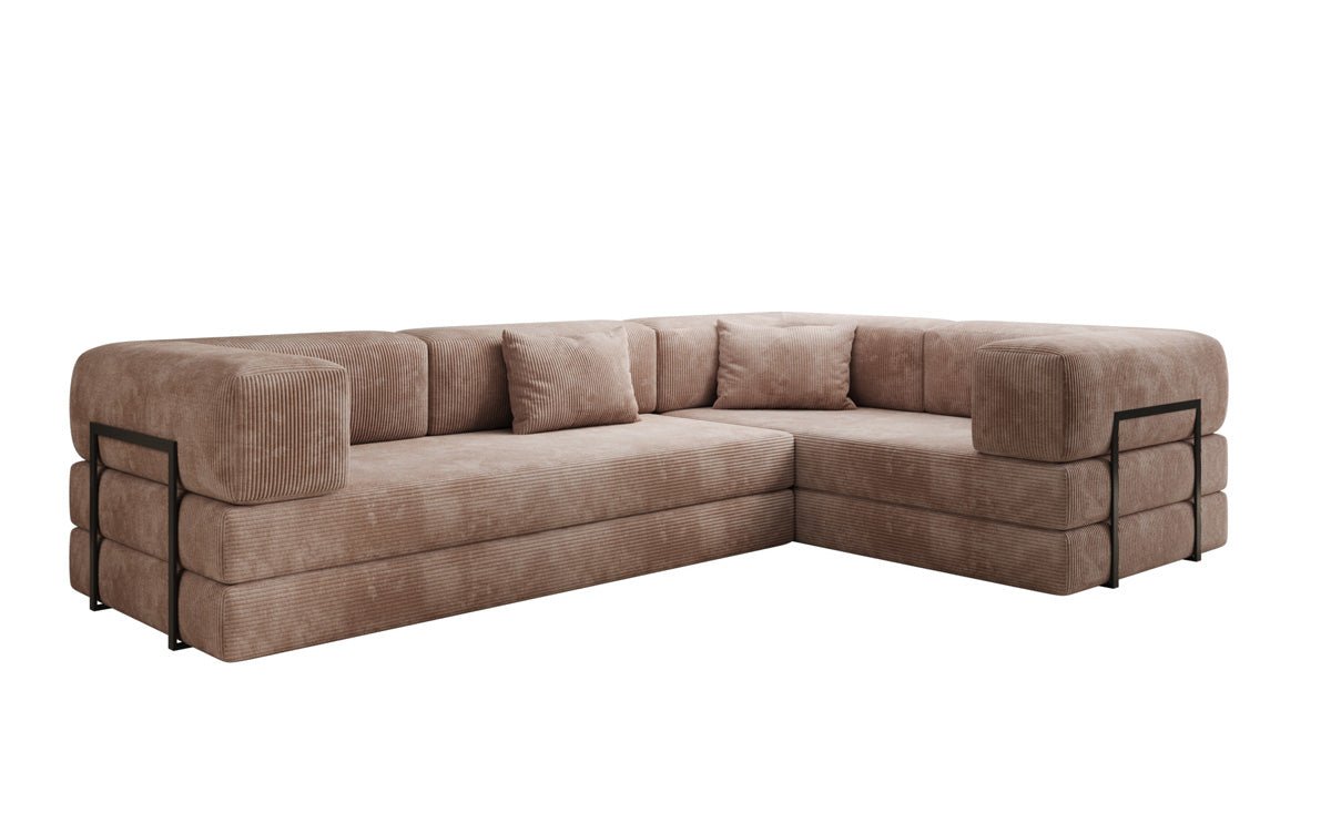 Designer Sofa Lazy L geschlossen in Cord