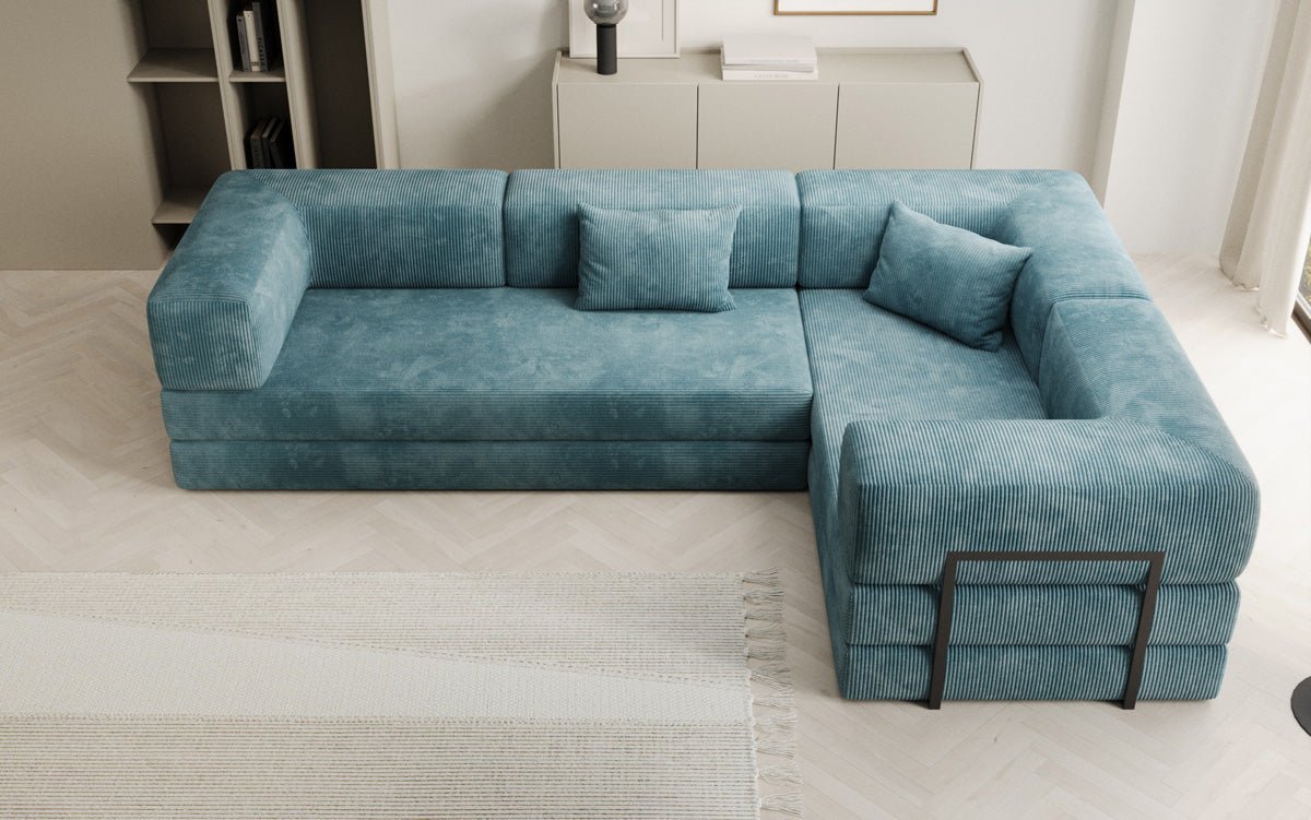 Designer Sofa Lazy L geschlossen in Cord