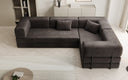 Designer Sofa Lazy L geschlossen in Samt