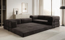 Designer Sofa Lazy L geschlossen in Samt