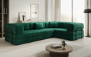 Designer Sofa Lazy L geschlossen in Samt