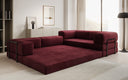 Designer Sofa Lazy L geschlossen in Samt