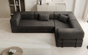 Designer Sofa Lazy L geschlossen in Samt