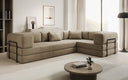Designer Sofa Lazy L geschlossen in Samt