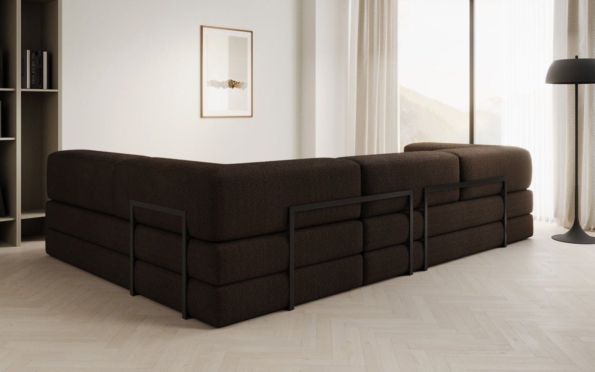 Designer Sofa Lazy L in Bouclé