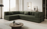 Designer Sofa Lazy L in Bouclé